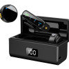 UPTECH ασύρματα μικρόφωνα UPW-M9MAX με θήκη φόρτισης, USB-C, 2.4GHz, μαύρο