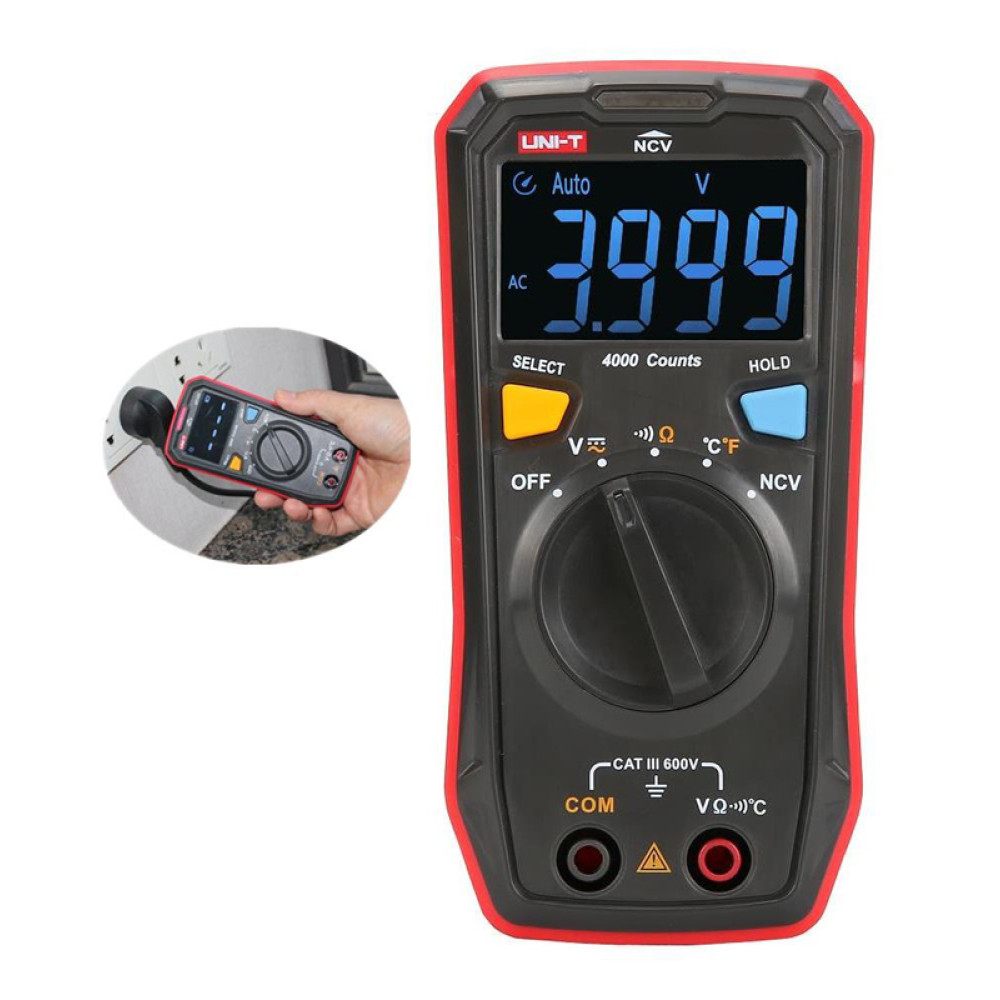 UNI-T ψηφιακό πολύμετρο τσέπης UT123T, NCV, DC/AC