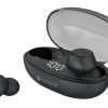 CELEBRAT earphones με θήκη φόρτισης TWS-W32, True Wireless, Φ8mm, μαύρα