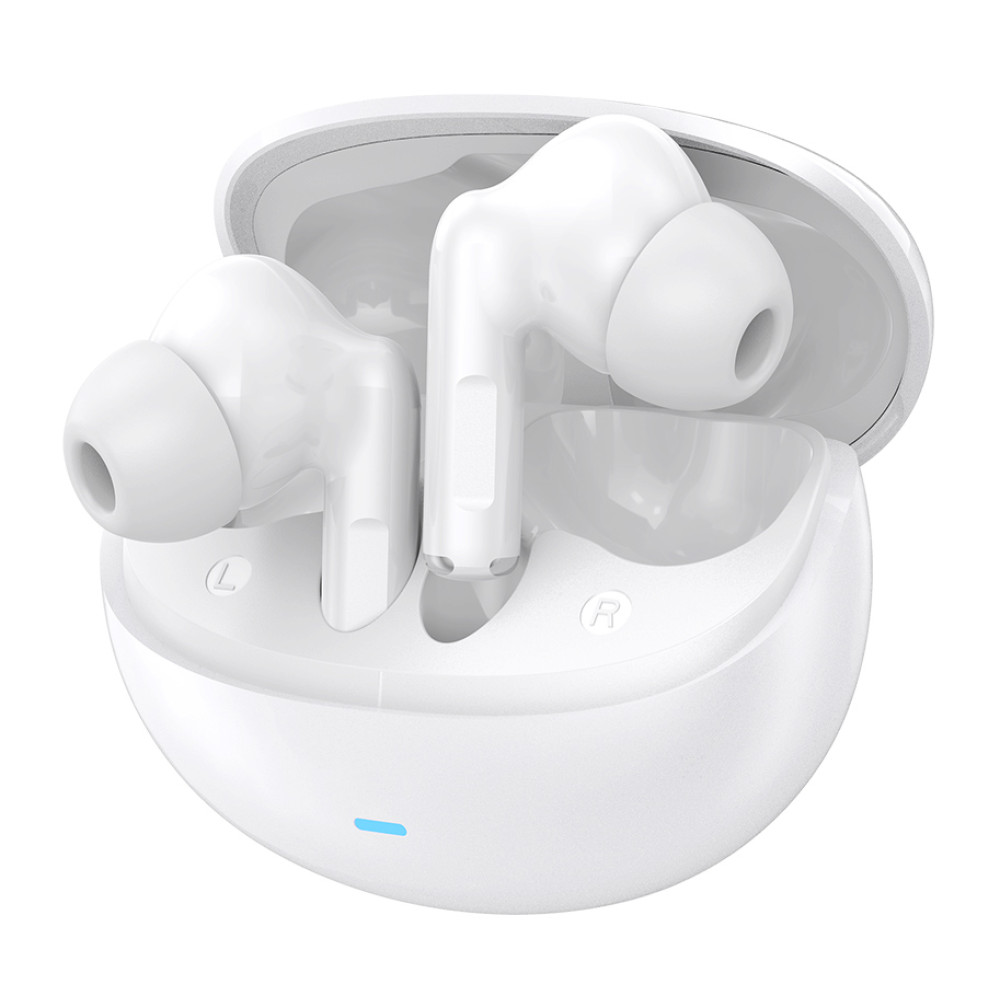 CELEBRAT earphones με θήκη φόρτισης W80, True Wireless, 13mm, 30/230mAh, λευκά