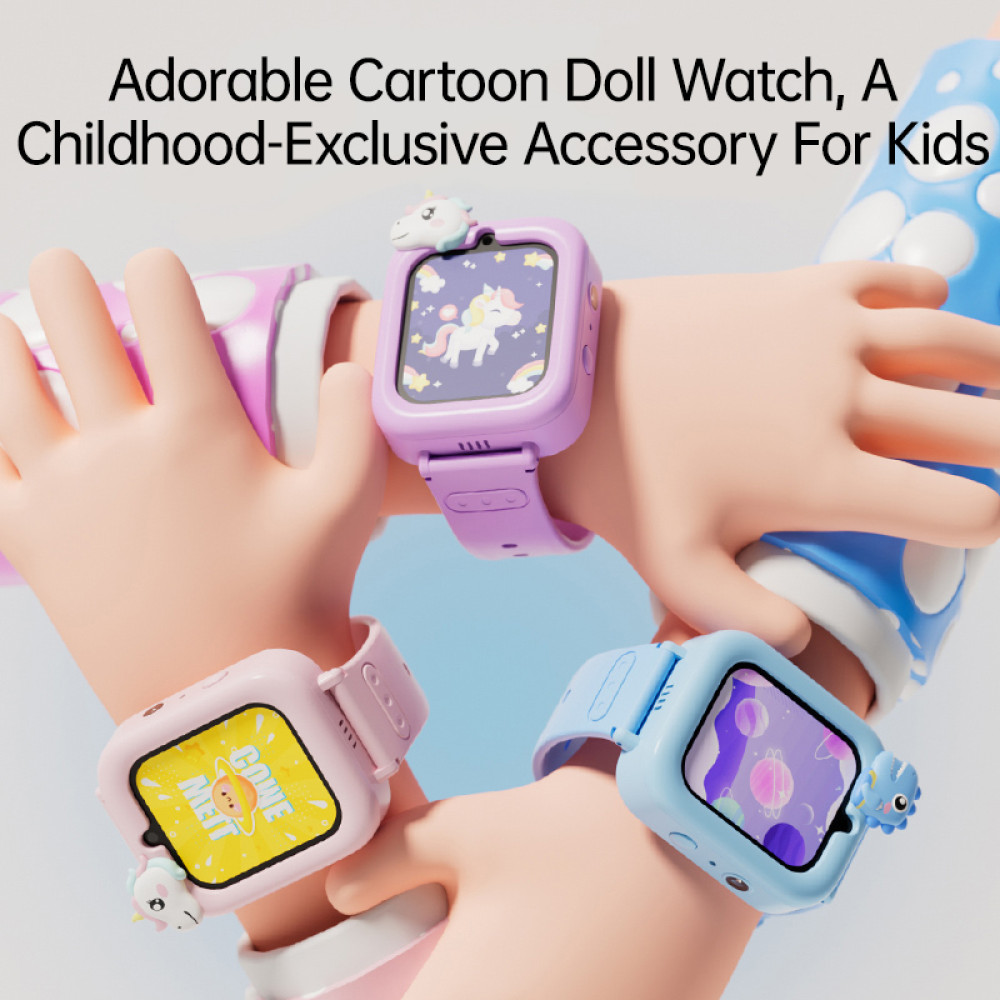 WOWKIDS παιδικό smartwatch K90, 1.83" IPS, με κάμερα, ροζ