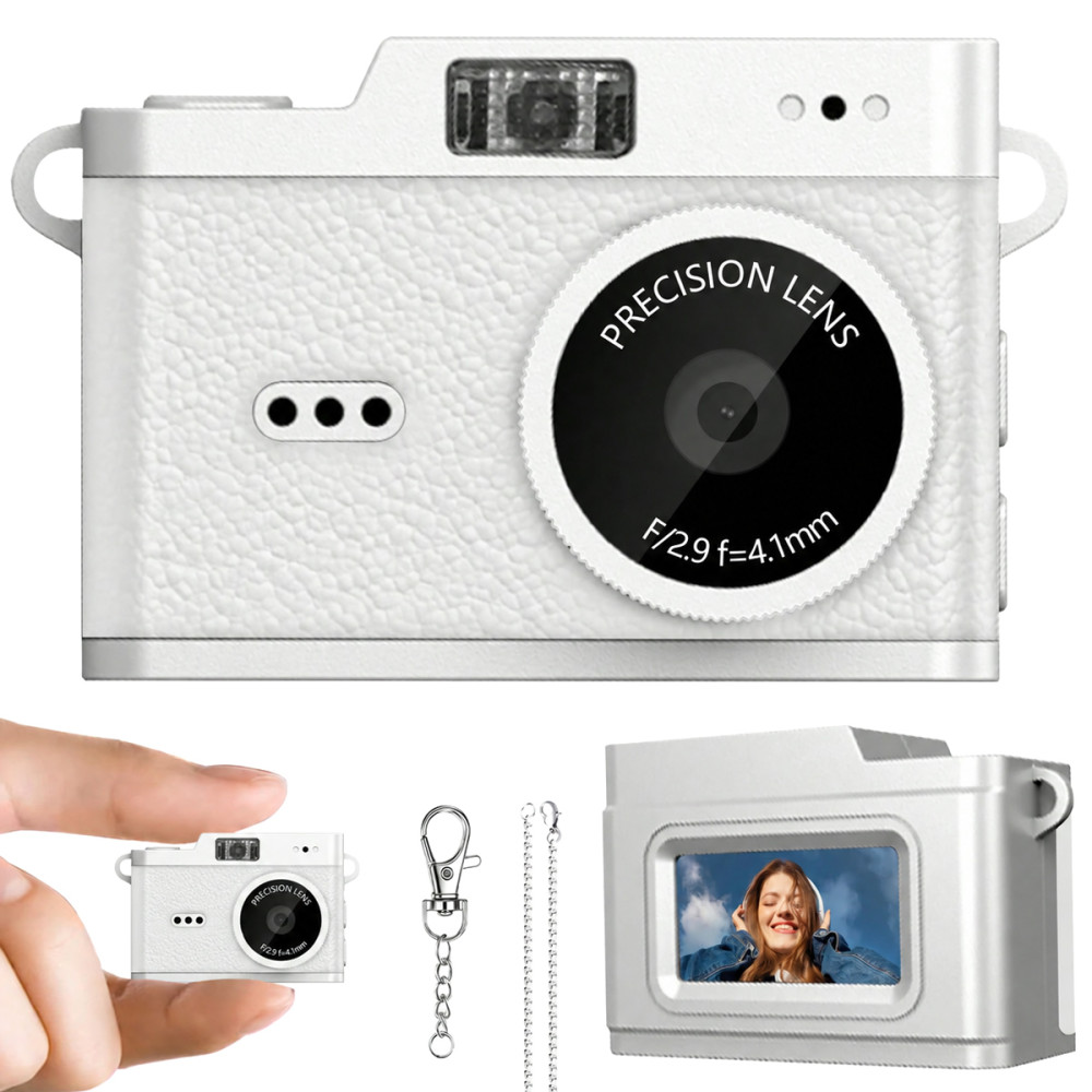 WOWKIDS μίνι ψηφιακή κάμερα X5 με 0.96" οθόνη, 2MP/1080p, λευκή