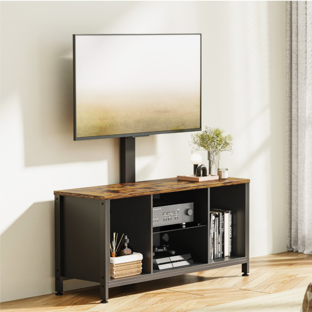 BRATECK έπιπλο τηλεόρασης με βάση WP2006ST-BR, 37-75", 115x38x131.3cm, καφέ