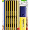 STAEDTLER σετ ξύλινα μολύβια με μαρκαδόρο υπογράμμισης Noris 120-BK12P1, εξάγωνα, ΗB, 13τμχ