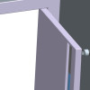 YLI ELECTRONIC επιτοίχια βάση συγκράτησης πόρτας YD-602L, 180kg