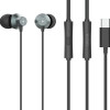 CELEBRAT earphones με μικρόφωνο D15, USB-C σύνδεση, Φ10mm, 1.2m, μαύρα