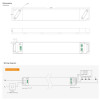 YSD τροφοδοτικό DC 100WUGP-12, 12VDC, 100W, 8.3A, IP20, dimmable