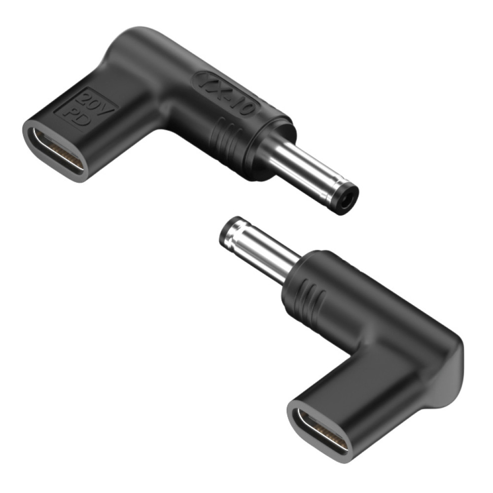 POWERTECH αντάπτορας τροφοδοσίας laptop YX-10, USB-C σε Dell 4.5x3mm, μαύρος
