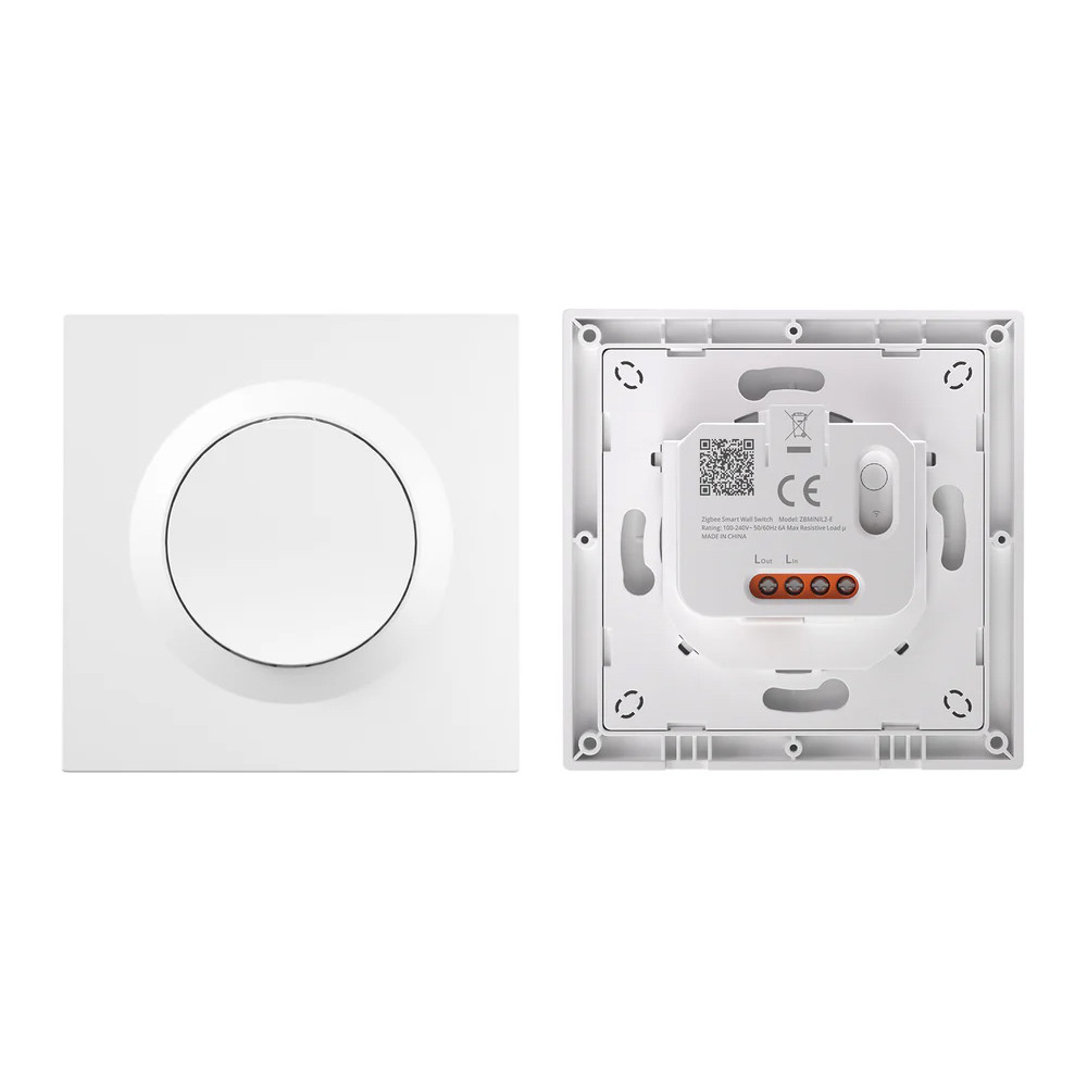 SONOFF smart επιτοίχιος διακόπτης Orb-ZBW1L, μονός, ZigBee 3.0, 6A, λευκός
