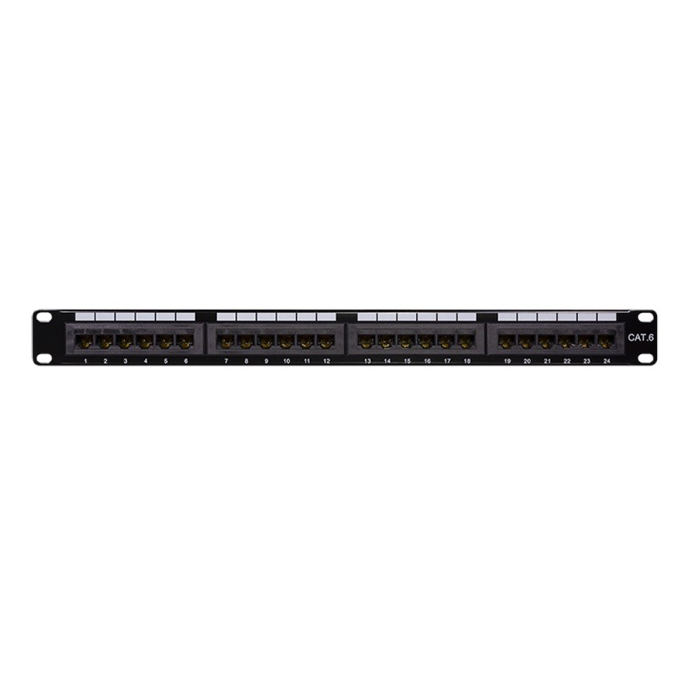 Patch Panel CAT6 24 Θέσεων 1U Logilink NP0004A LSA strips