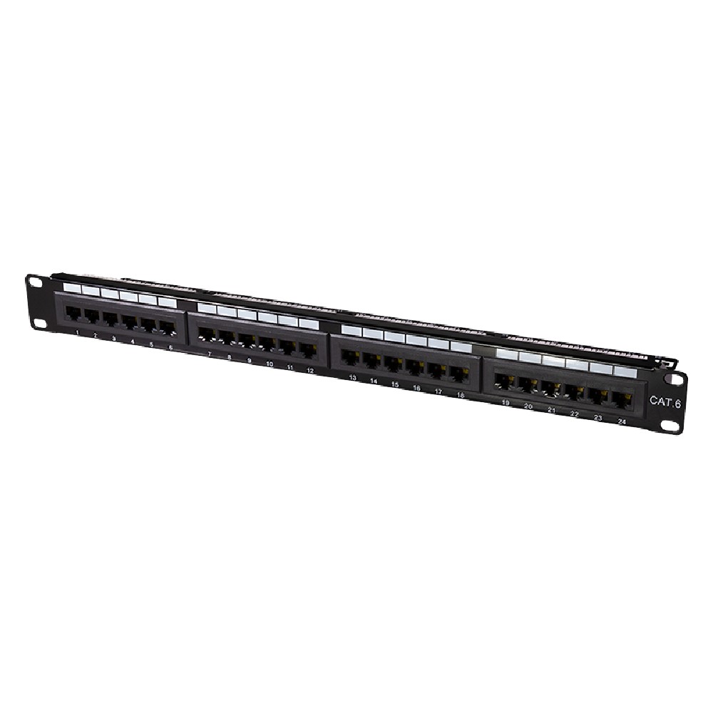 Patch Panel CAT6 24 Θέσεων 1U Logilink NP0004A LSA strips