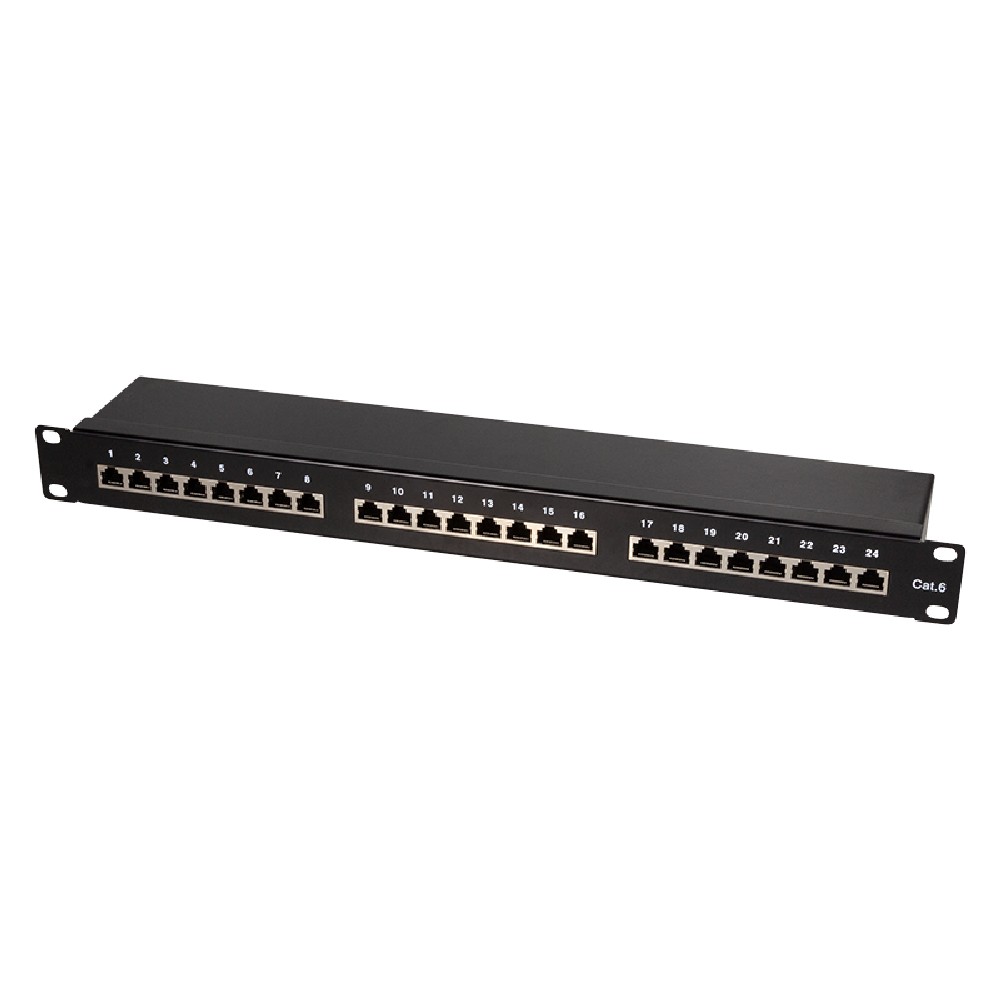 Patch Panel CAT6 24 Θέσεων 1U Logilink NP0055 STP