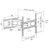 Βάση Τηλεόρασης Επιτοίχια LogiLink BP0028 37"-70" έως 50kg