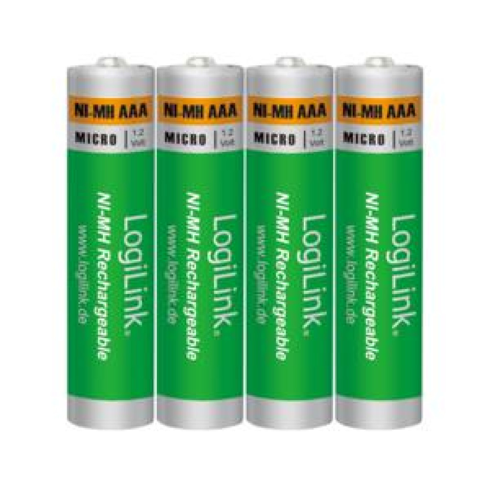 Μπαταρίες Επαναφορτιζόμενες ΑΑΑ 1.2V LogiLink LR03RB4 (4τμχ)