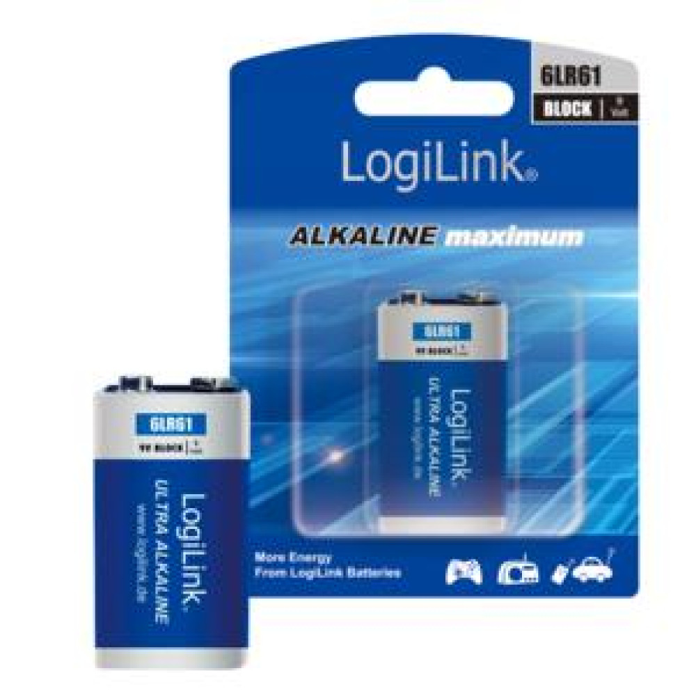 Μπαταρία Αλκαλική 9V LogiLink 6LR61
