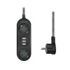 Πολύπριζο 2 Θέσεων LogiLink LPS262U, με 3 Θύρες USB 1.5m Μαύρο