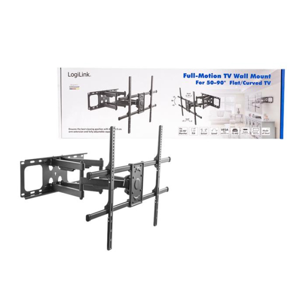 Βάση Τηλεόρασης Επιτοίχια LogiLink BP0151 50"-90" έως 75kg