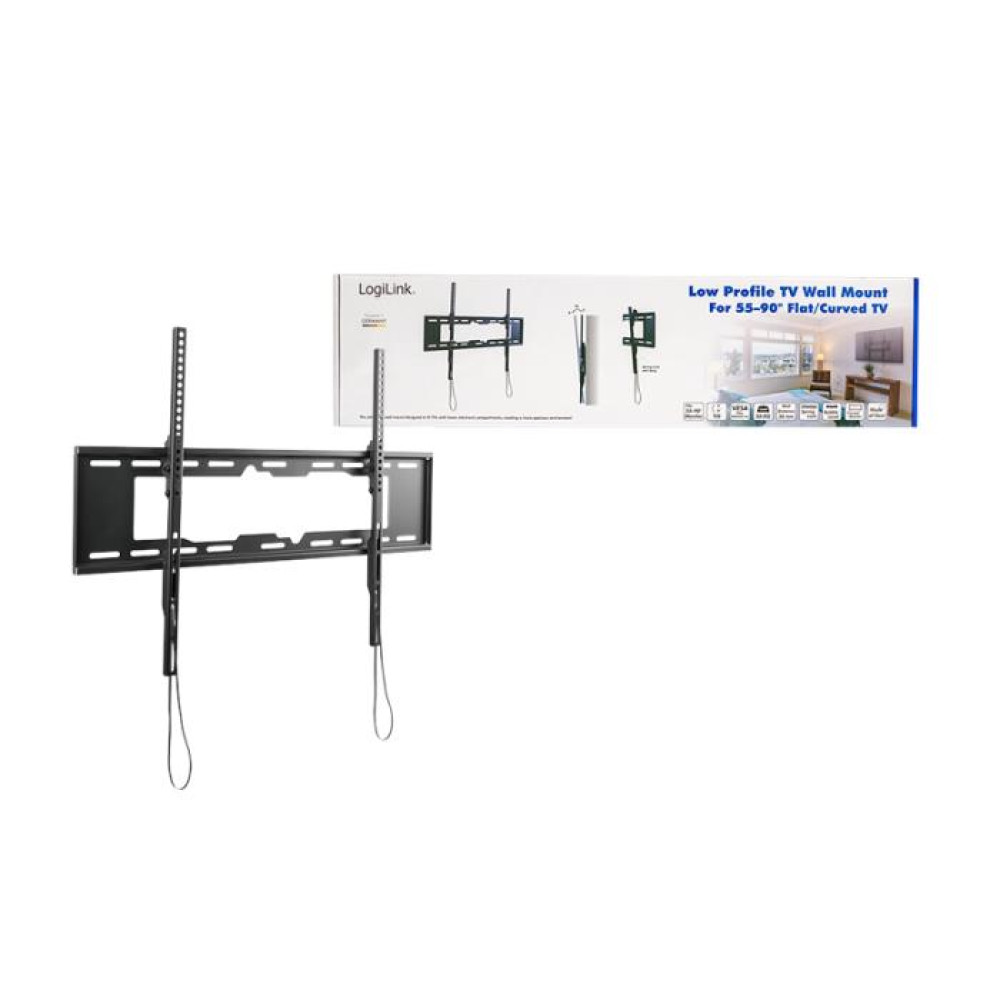 Βάση Τηλεόρασης Επιτοίχια LogiLink BP0152 55"- 90" έως 50kg