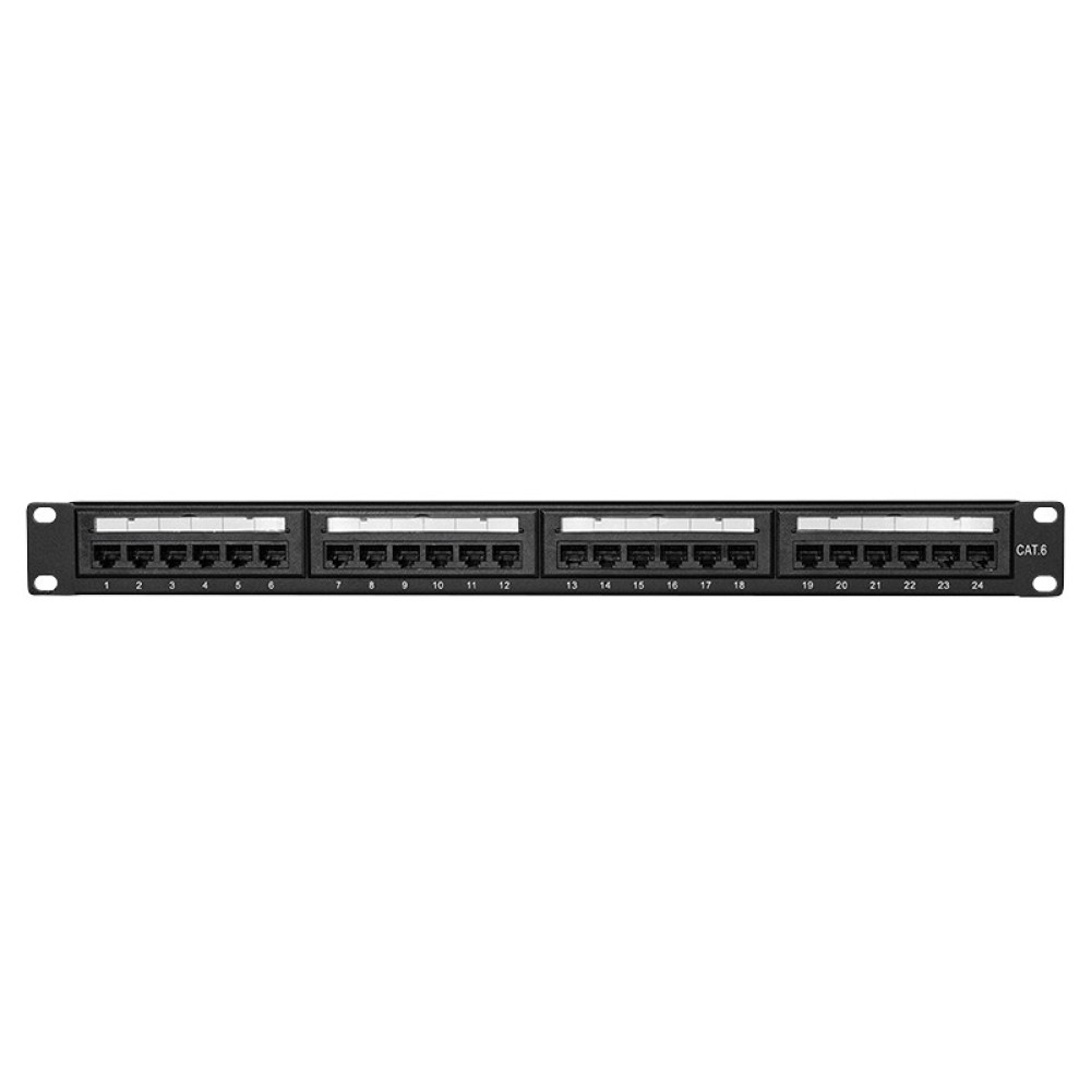 Patch Panel CAT6 24 Θέσεων 1U Logilink NP0004 EconLine