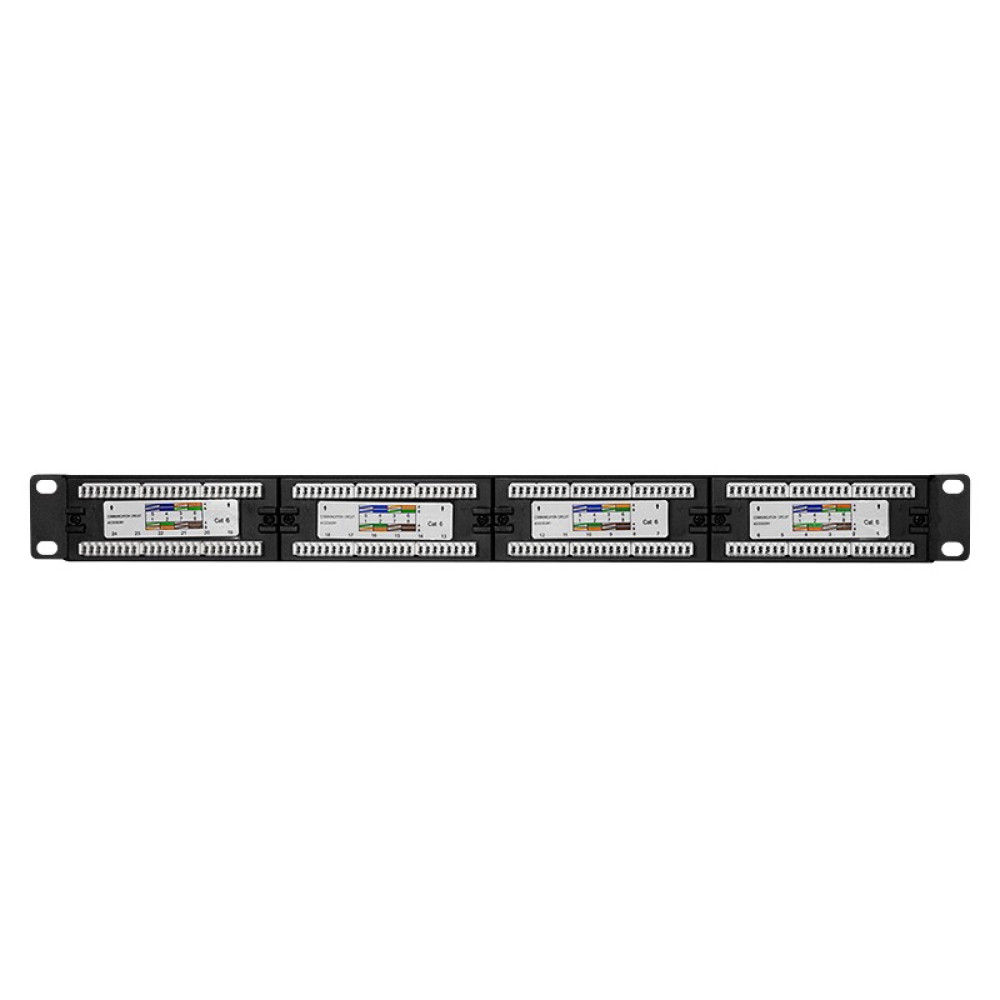 Patch Panel CAT6 24 Θέσεων 1U Logilink NP0004 EconLine