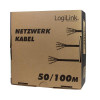 Καλώδιο Δικτύου F/UTP CAT5 LogiLink CPV0029 50m Γκρι
