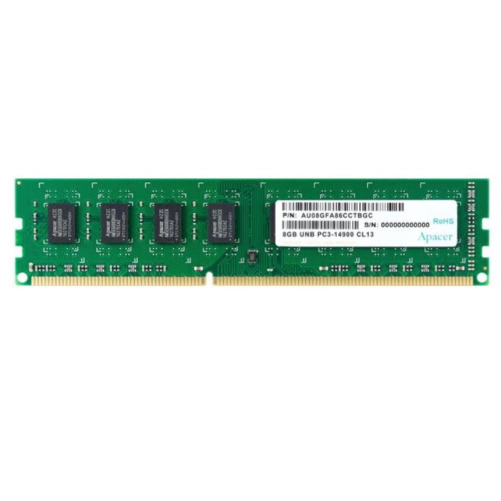 Μνήμη RAM Apacer 4GB 1600MHz CL11 DDR3 DIMM