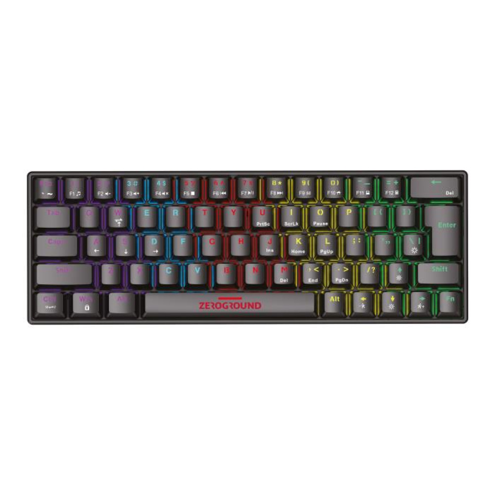Ενσύρματο Μηχανικό Πληκτρολόγιο RGB Zeroground KB-3600G TORII v2.0