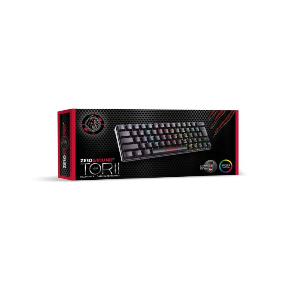 Ενσύρματο Μηχανικό Πληκτρολόγιο RGB Zeroground KB-3600G TORII v2.0