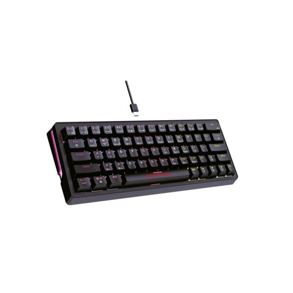 Ασύρματο/Ενσύρματο Πληκτρολόγιο RGB Zeroground KB-3700G SATOMI v2.0