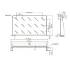 Ράφι Cantilever 1U Power On CS-1-250 Βάθους 250mm