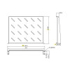 Ράφι Cantilever 1U Power On CS-1-350 Βάθους 350mm