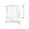 Ράφι Cantilever 1U Power On CS-1-450 Βάθους 450mm