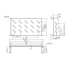 Ράφι Cantilever 2U Power On CS-2-250 Βάθους 250mm