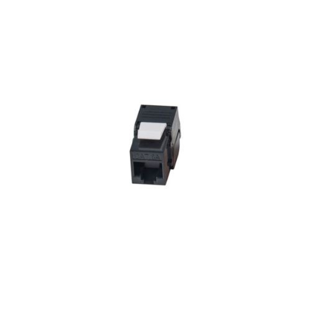 Βύσμα Keystone RJ45 CAT6A Power On KJ-C6A-U001B UTP Toolless Μαύρο