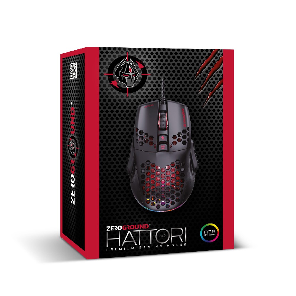 Ενσύρματο Ποντίκι Gaming Zeroground MS-4500G HATTORI v4.0