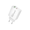 Φορτιστής Σπιτιού GaN PD 30W Element CH-200 2 Θέσεων Λευκό