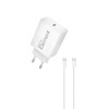 Φορτιστής Σπιτιού GaN PD 30W Element CH-250C 1 Θέσης, με καλώδιο USB-C 65W 1m Λευκό