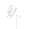 Φορτιστής Σπιτιού GaN PD 30W Element CH-250PD 1 Θέσης, με καλώδιο Lightning PD 27W 1m Λευκό