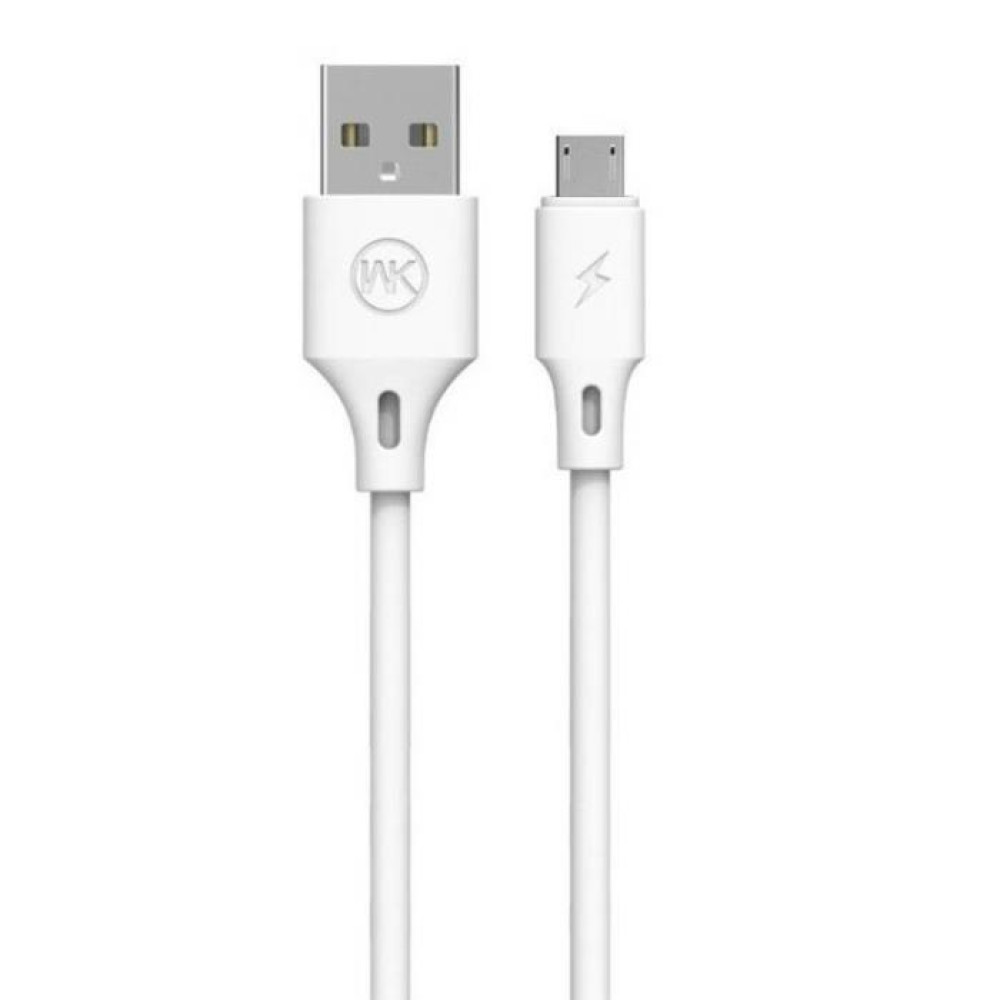 Καλώδιο Φόρτισης WK WDC-092 USB σε Micro USB 2m Λευκό