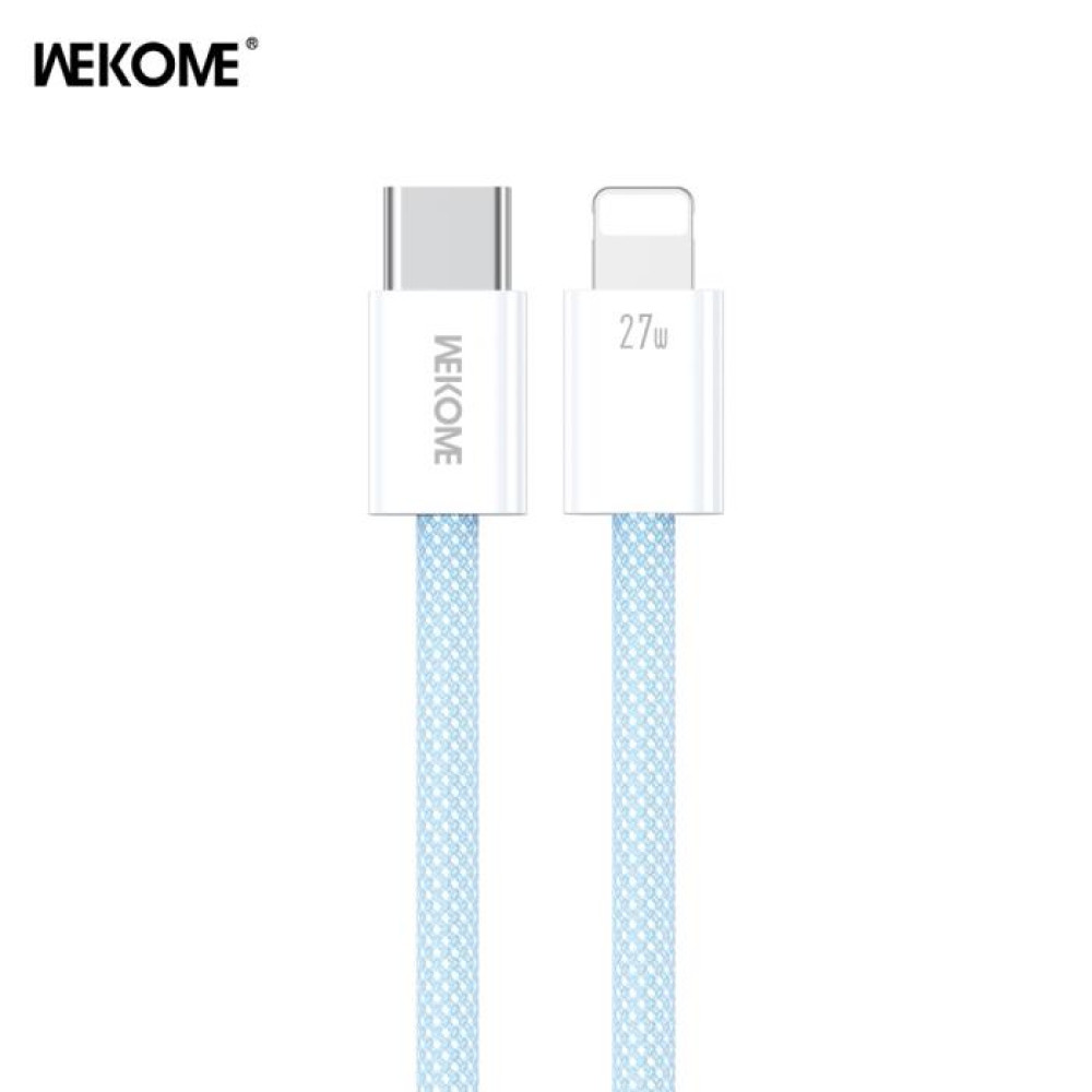 Καλώδιο Φόρτισης WK WDC-21 USB-C σε Lightning PD 27W 1m Μπλέ