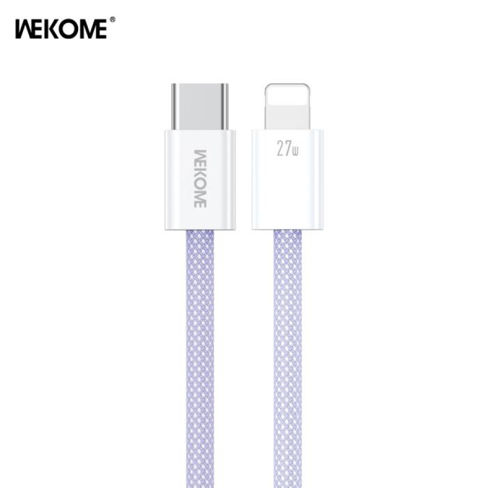 Καλώδιο Φόρτισης WK WDC-21 USB-C σε Lightning PD 27W 1m Μώβ