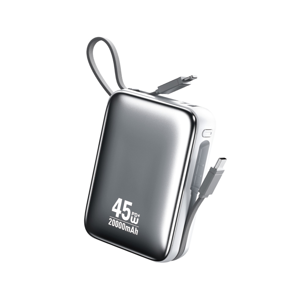 Power Bank 20000mAh PD 45W WK WP-50 2 Θέσεων, με καλώδιο USB-C/Lightning Λευκό