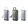 Power Bank 10000mAh PD 35W WK WP-61 2 Θέσεων, με καλώδιο USB-C/Lightning Λευκό