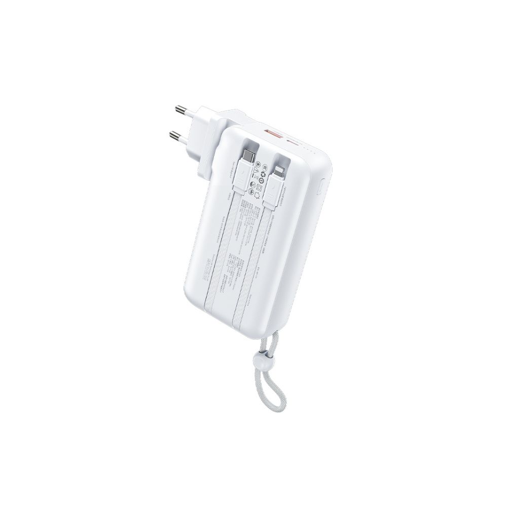 Power Bank 20000mAh PD 22,5W WK WP-119 2 Θέσεων, με καλώδιο USB-C/Lightning Λευκό