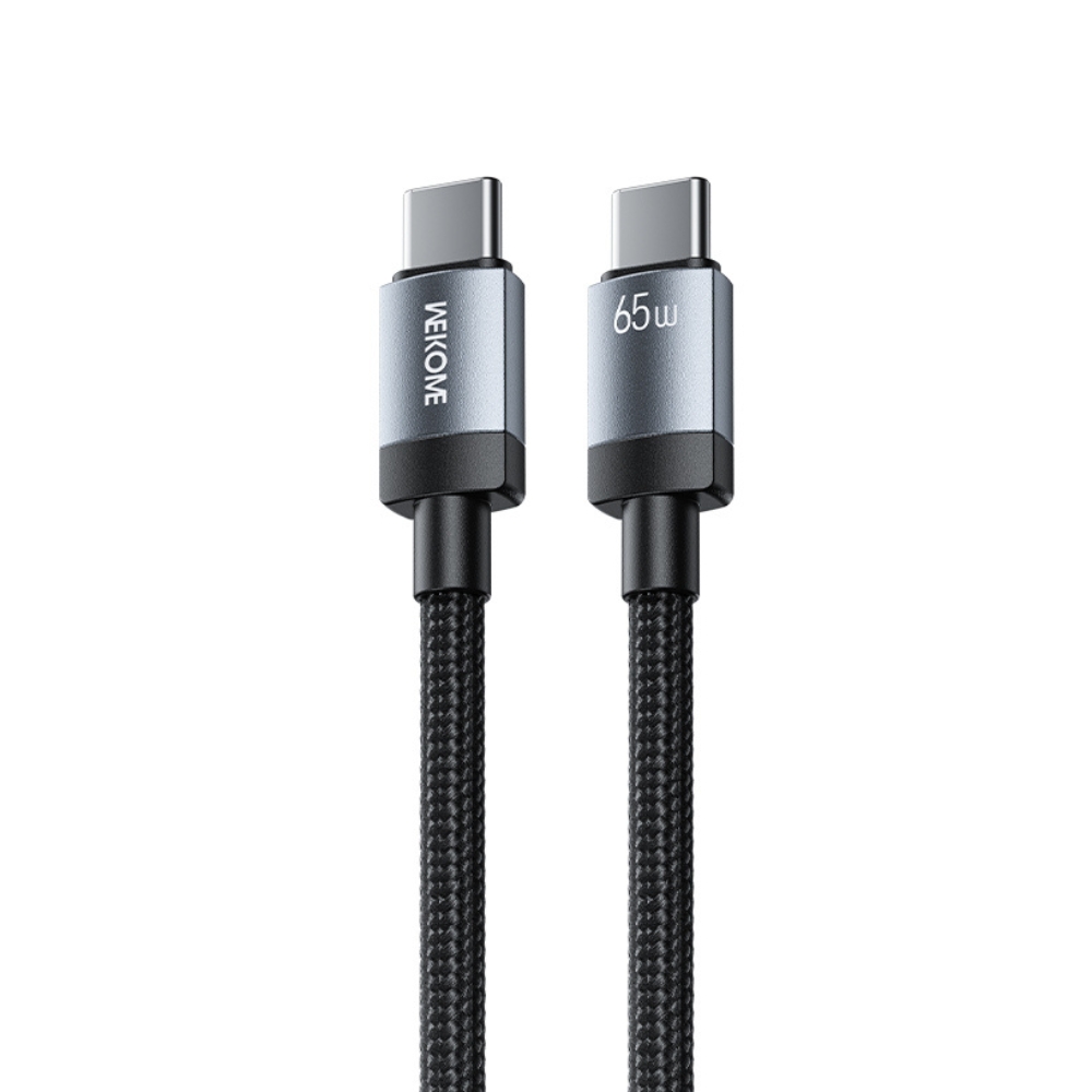 Καλώδιο Φόρτισης WK WDC-98 USB-C to USB-C PD 65W 1m Μαύρο