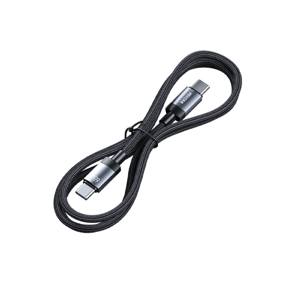 Καλώδιο Φόρτισης WK WDC-98 USB-C to USB-C PD 65W 1m Μαύρο