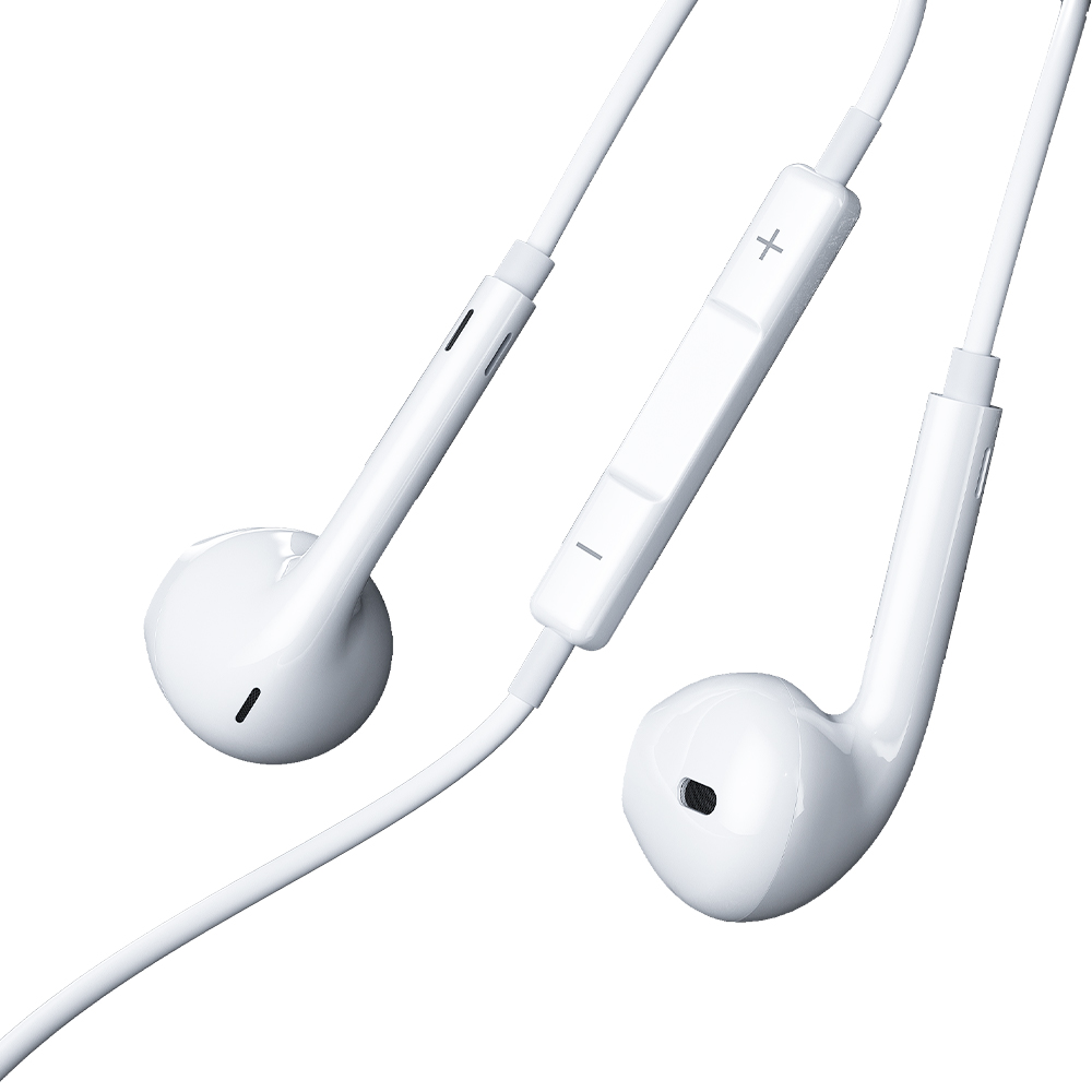 Ακουστικά Lightning WK ΥΒ09 Plug & Play Λευκό