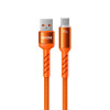 Καλώδιο Φόρτισης με LED WK WDC-C13a USB σε USB-C PD 88W 1.2m Πορτοκαλί
