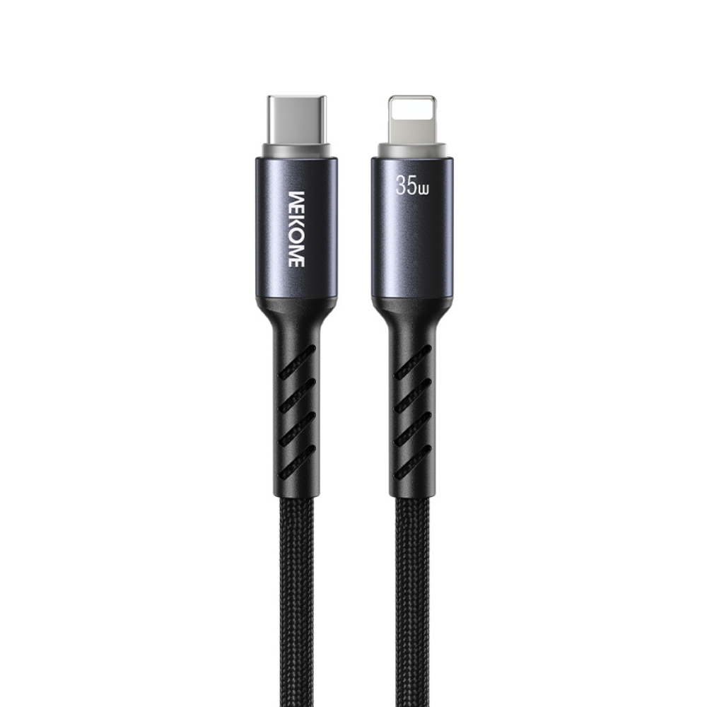 Καλώδιο Φόρτισης με LED WK WDC-C15 USB-C to Lightning PD 35W 1.2m Μαύρο