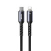 Καλώδιο Φόρτισης με LED WK WDC-C15 USB-C to Lightning PD 35W 1.2m Μαύρο